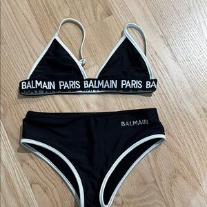 Balmain Black Bikini Set size 12